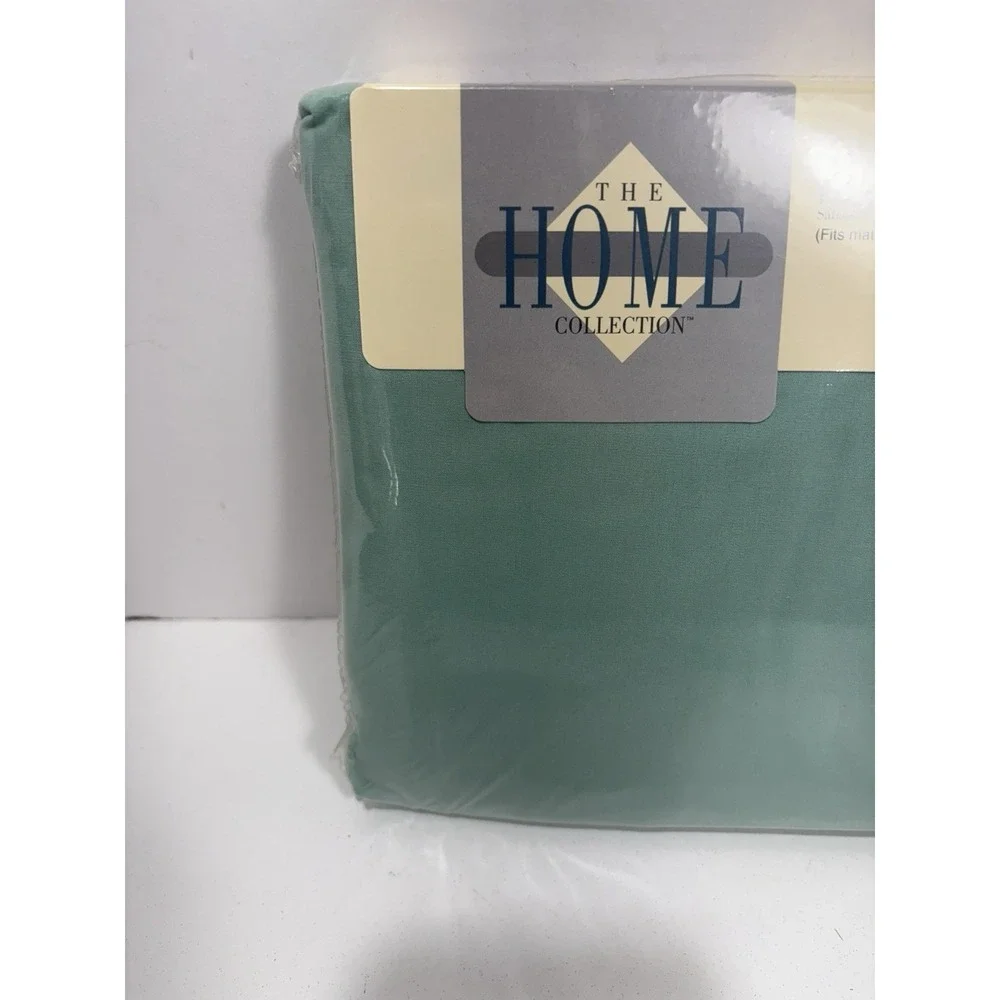 Vintage JC Penney The Home Collection Full Fitted Sheet Sea Foam Green 180 TC‎